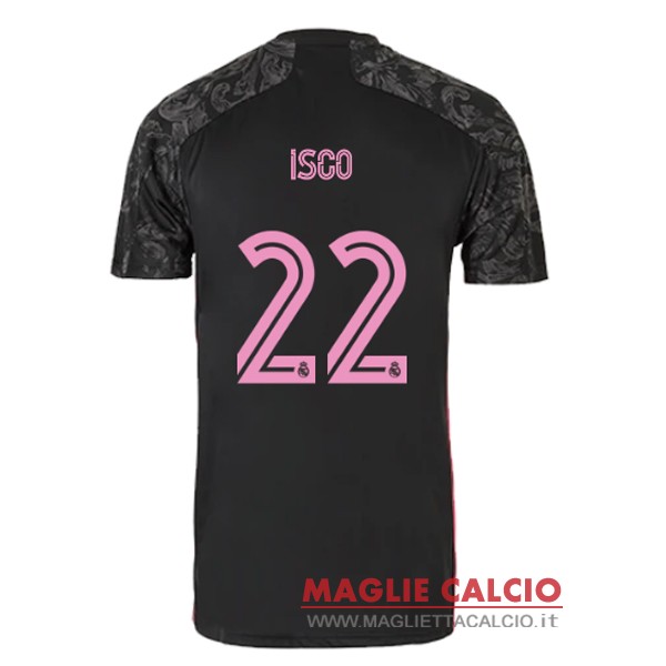 nuova maglietta real madrid 2020-2021 isco 22 terza