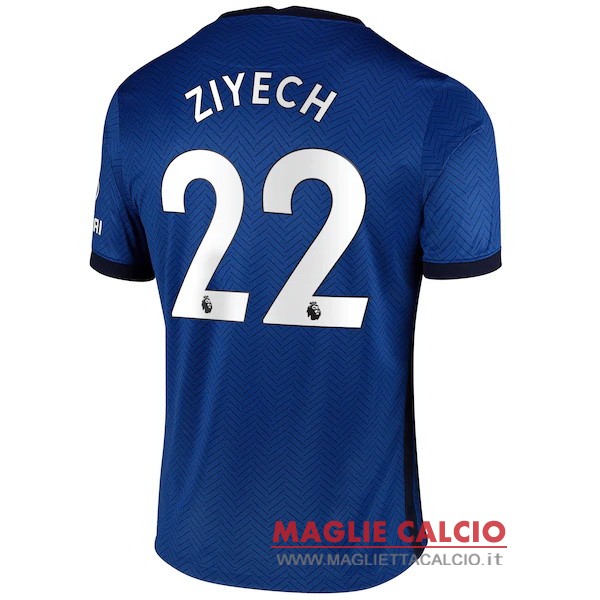 nuova maglietta chelsea 2020-2021 ziyech 22 prima