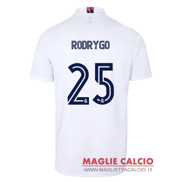 nuova maglietta real madrid 2020-2021 rodrygo 25 prima