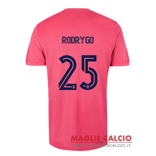 nuova maglietta real madrid 2020-2021 rodrygo 25 seconda