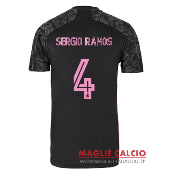 nuova maglietta real madrid 2020-2021 sergio ramos 4 terza