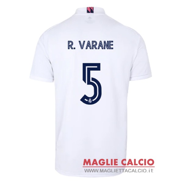 nuova maglietta real madrid 2020-2021 varane 5 prima