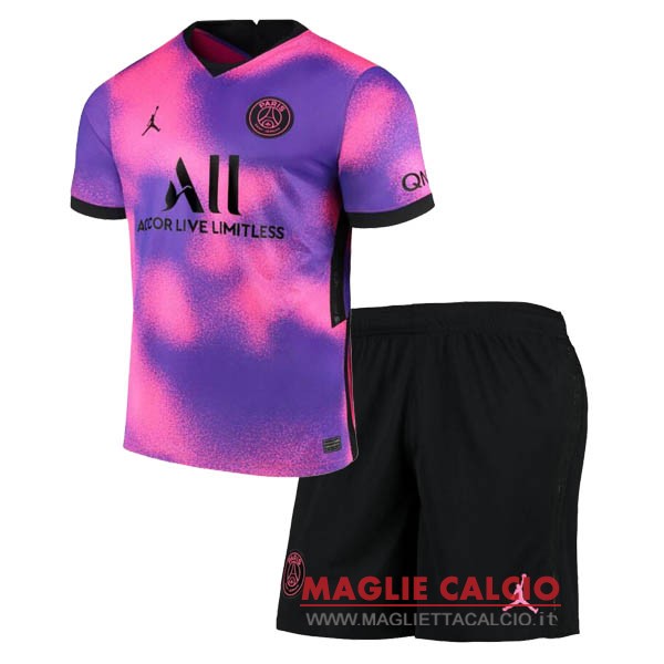 nuova terza magliette paris saint germain set completo bambino 2020-2021