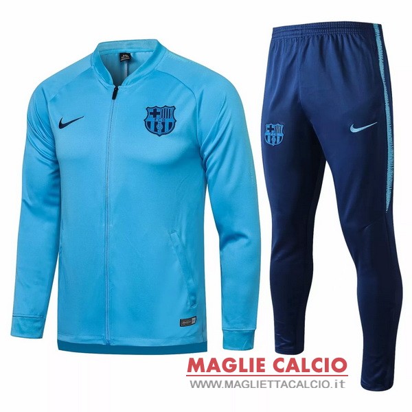 nuova barcelona set completo blu giacca 2020-2021