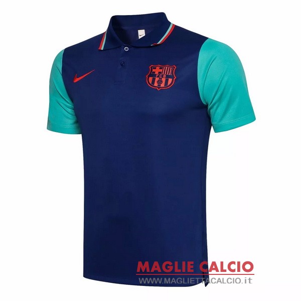 barcelona blu verde magliette polo nuova 2020-2021