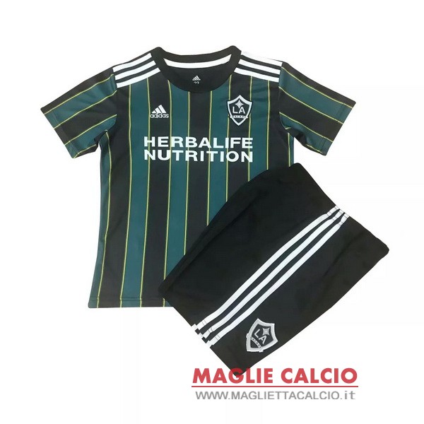 nuova seconda magliette los angeles galaxy set completo bambino 2021-2022