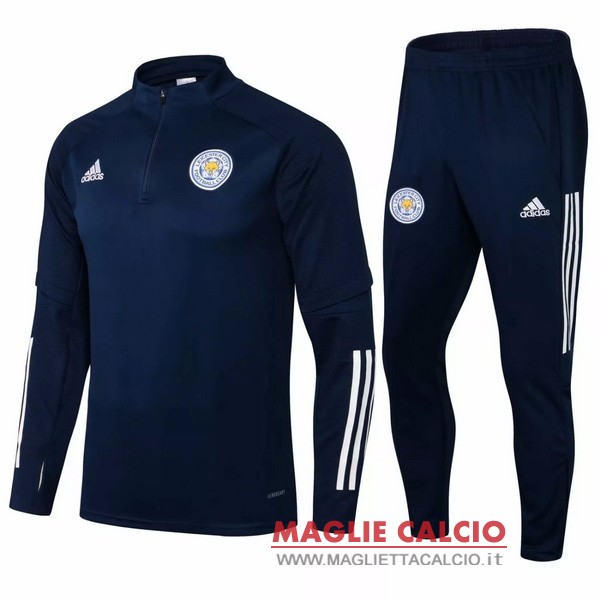 nuova leicester city insieme completo blu navy giacca 2021-2022