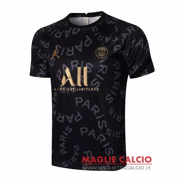 nuova formazione divisione magliette paris saint germain 2021-2022 nero giallo