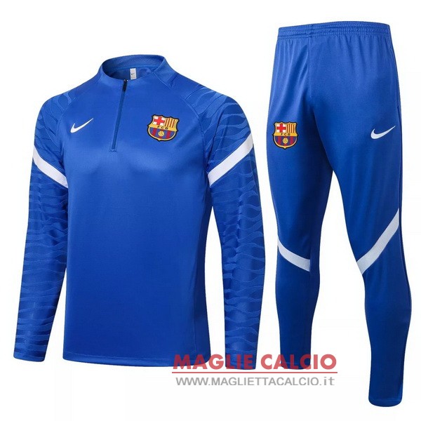 nuova barcelona set completo blu Bianco giacca 2021-2022