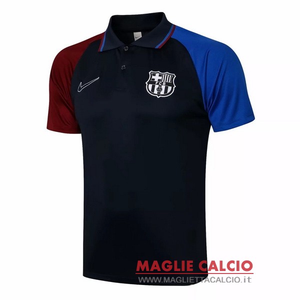 barcelona nero rosso blu magliette polo nuova 2021-2022