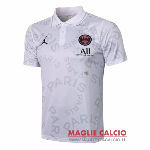 paris saint germain bianco rosa magliette polo nuova 2021-2022