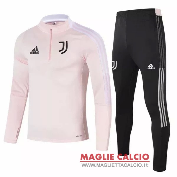 nuova juventus set completo rosa nero giacca 2021-2022