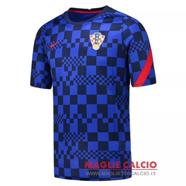 nuova formazione divisione magliette croazia 2021 blu