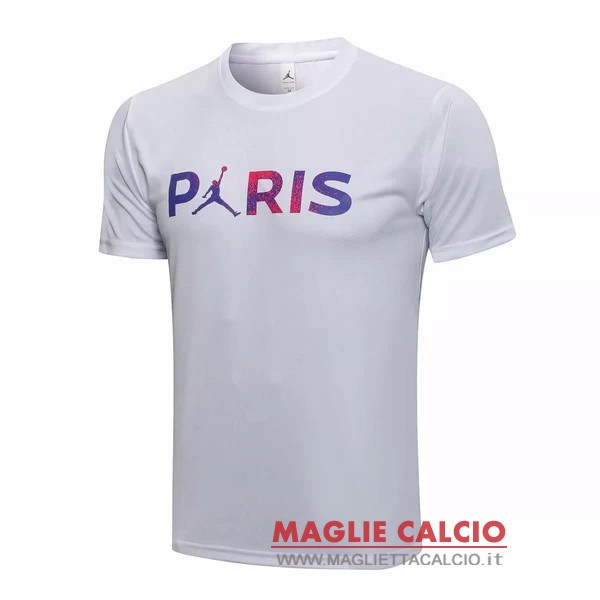 nuova formazione divisione magliette paris saint germain 2021-2022 bianco purpureo