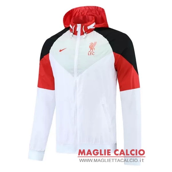 liverpool bianco rosso nuova giacca a vento 2021-2022