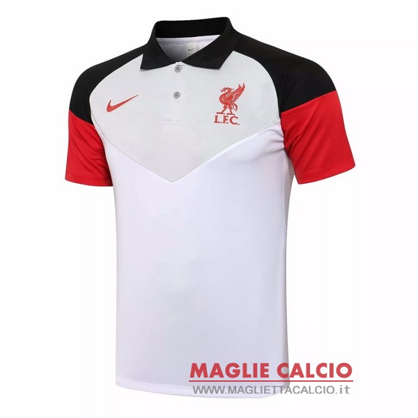 liverpool grigio bianco magliette polo nuova 2021-2022