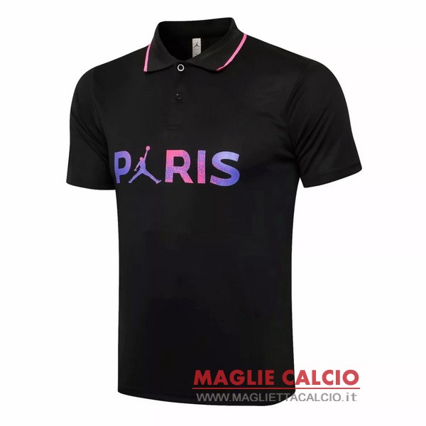 paris saint germain nero purpureo magliette polo nuova 2021-2022