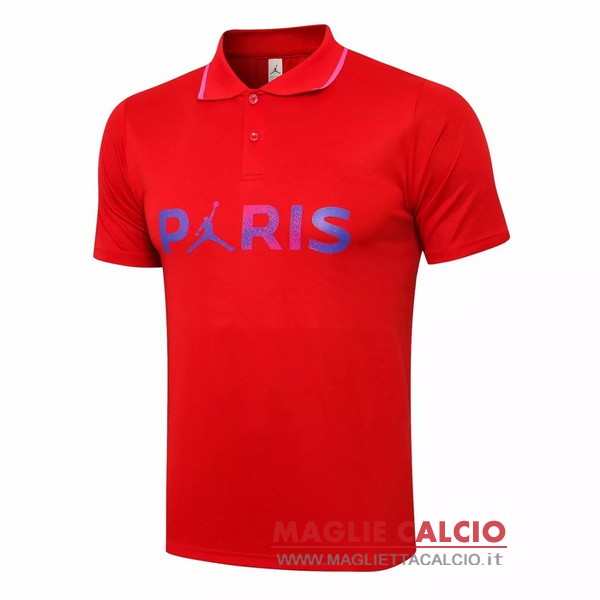 paris saint germain rosso purpureo magliette polo nuova 2021-2022