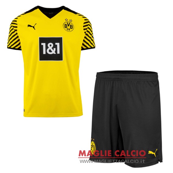 prima magliette borussia dortmund set completo bambino 2021-2022