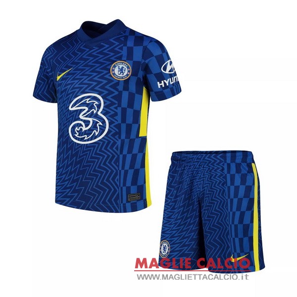 nuova prima magliette chelsea set completo bambino 2021-2022