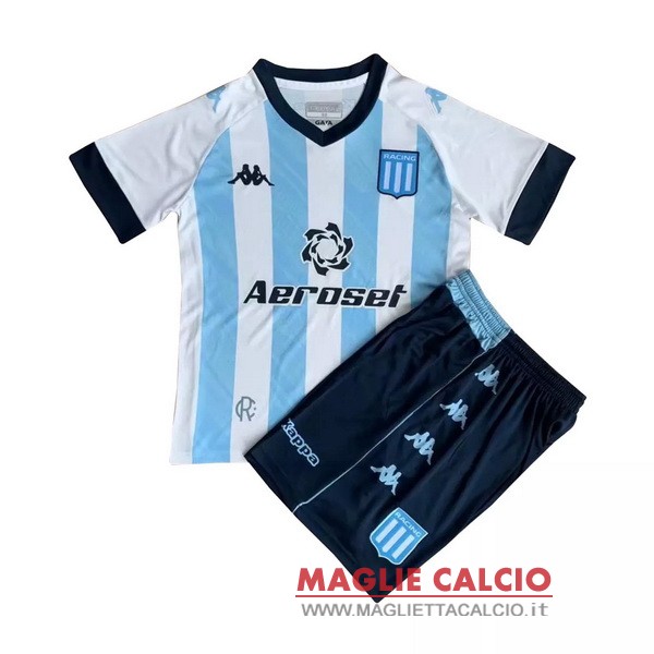 nuova prima maglietta racing club set completo bambino 2021-2022