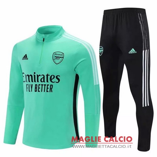 nuova arsenal insieme completo verde nero giacca 2021-2022