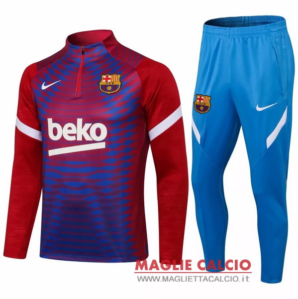 nuova barcelona set completo rosso blu giacca 2021-2022