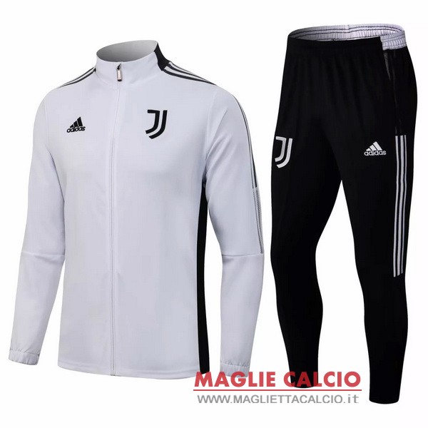 nuova juventus set completo bianco nero giacca 2021-2022