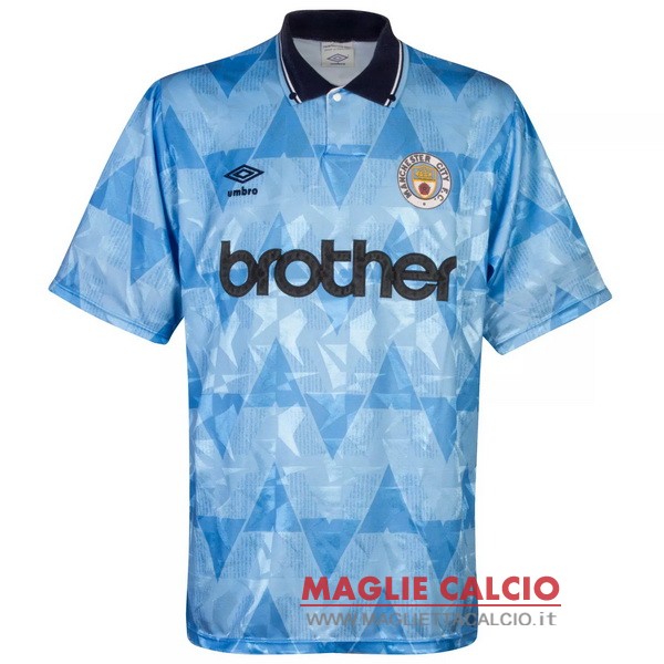 nuova prima magliette manchester city retro 1989