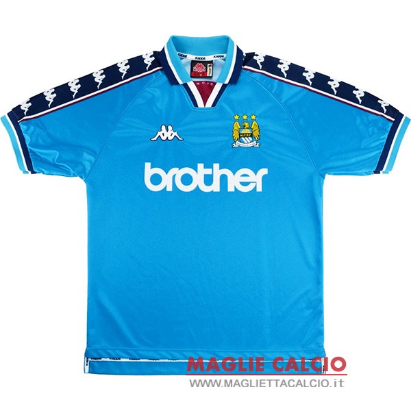 nuova prima magliette manchester city retro 1997-1999