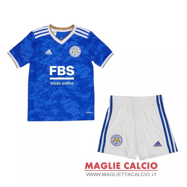 nuova prima magliette leicester city set completo bambino 2021-2022