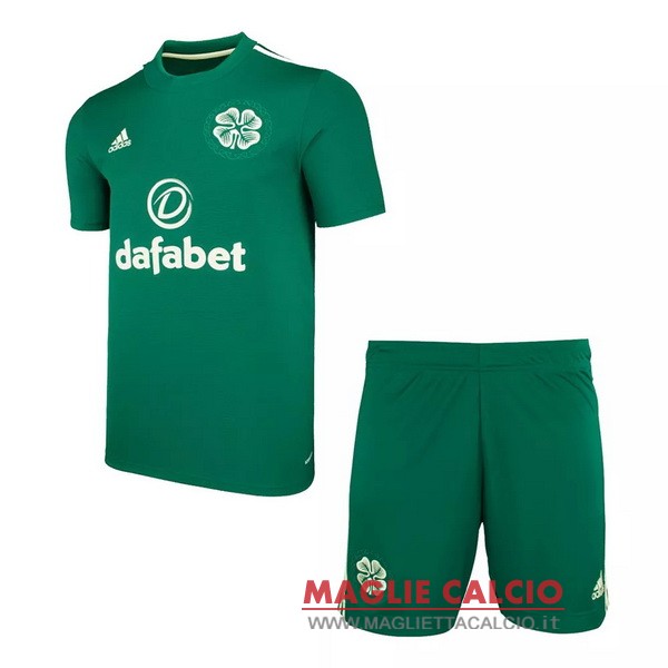 nuova seconda magliette celtic set completo bambino 2021-2022