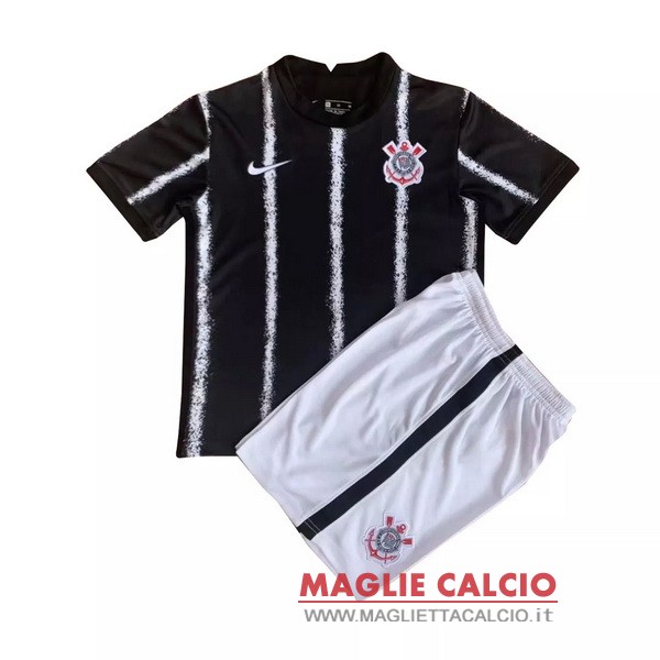 nuova seconda magliette corinthians paulista set completo bambino 2021-2022