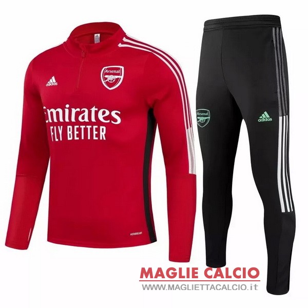 nuova arsenal insieme completo rosso nero bianco giacca 2021-2022