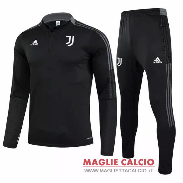 nuova juventus set completo nero giacca 2021-2022