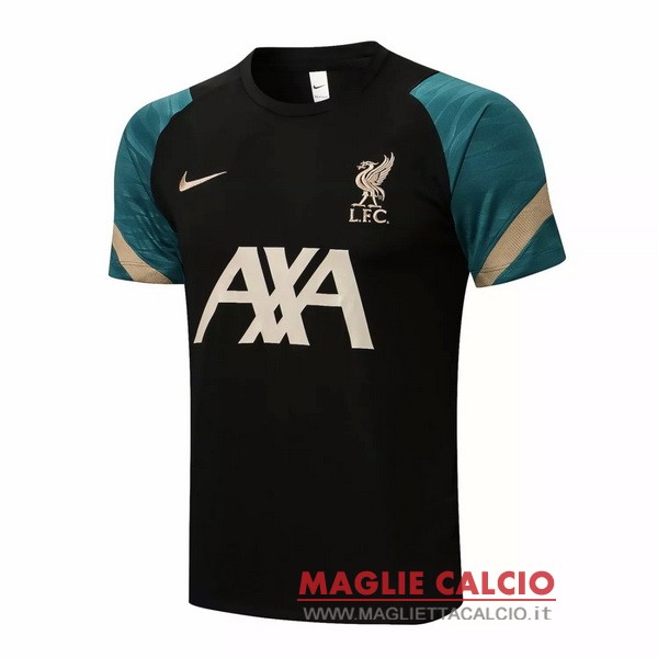 nuova magliette liverpool formazione 2021-2022 nero verde giallo