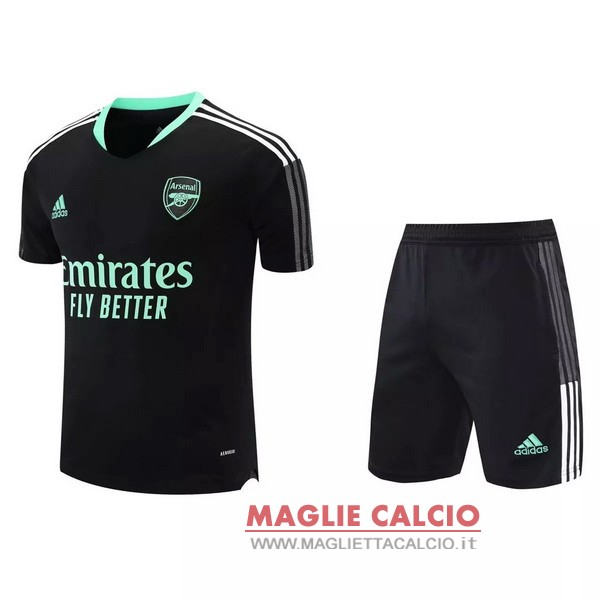 nuova formazione insieme completo divisione magliette arsenal 2021-2022 nero verde