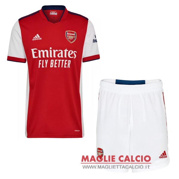 nuova prima magliette arsenal set completo bambino 2021-2022