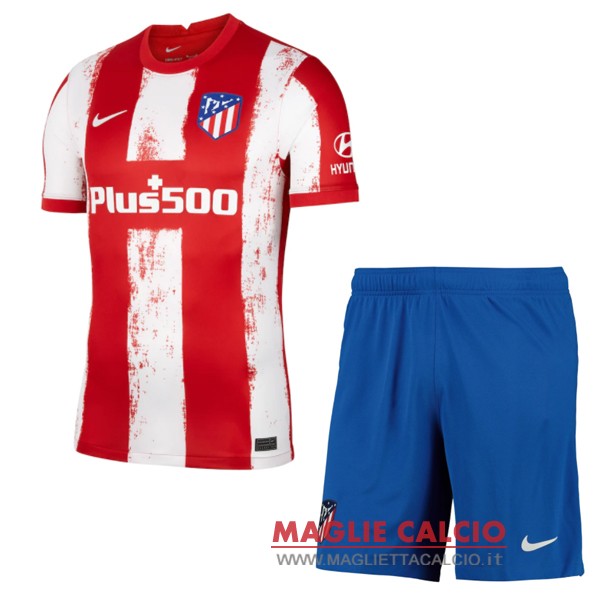 nuova prima magliette atletico madrid set completo bambino 2021-2022