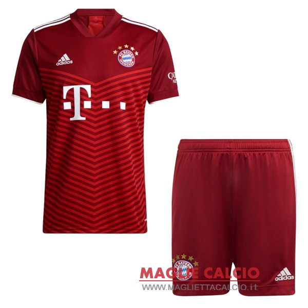 nuova prima magliette bayern munich set completo bambino 2021-2022