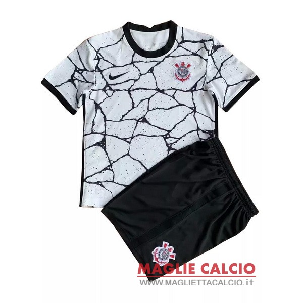 nuova prima magliette corinthians paulista set completo bambino 2021-2022