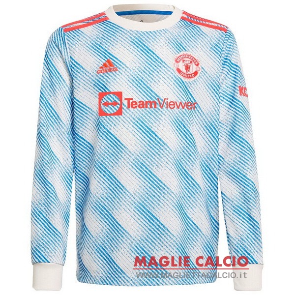 nuova seconda divisione magliette manica lunga manchester united 2021-2022