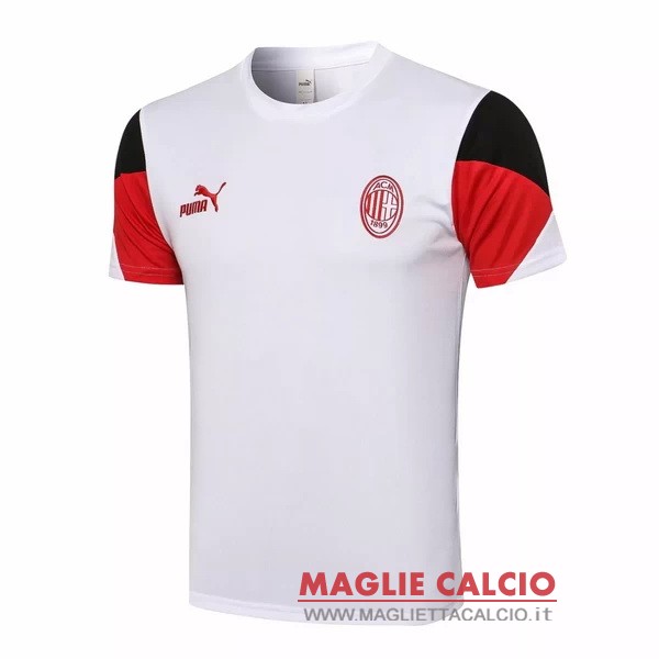 nuova formazione divisione magliette ac milan 2021-2022 bianco nero rosso