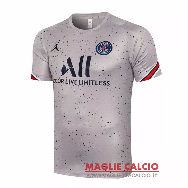 nuova formazione divisione magliette paris saint germain 2021-2022 grigio rosso