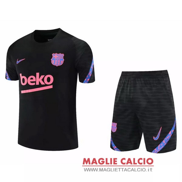 nuova formazione set completo divisione magliette barcelona 2021-2022 nero purpureo