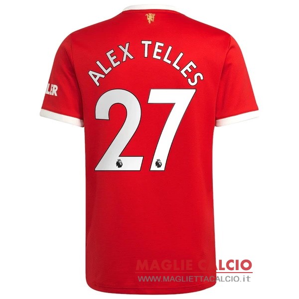 nuova maglietta manchester united 2021-2022 alex telles 27 prima