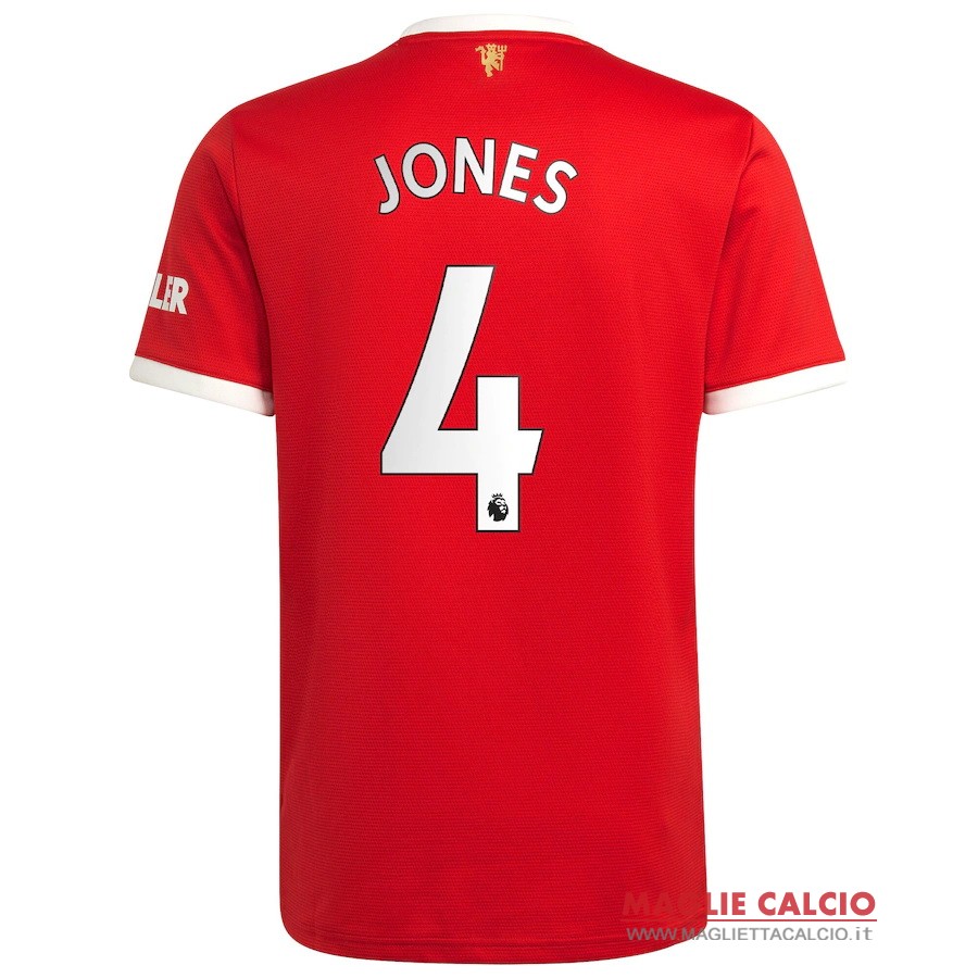 nuova maglietta manchester united 2021-2022 jones 4 prima