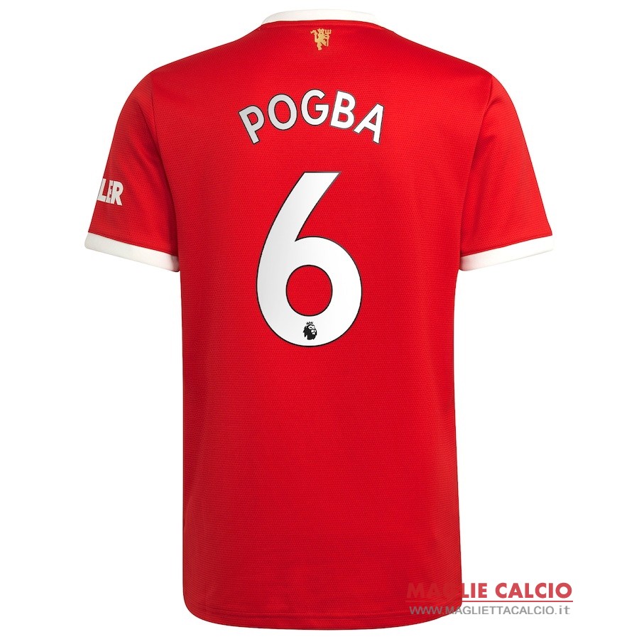 nuova maglietta manchester united 2021-2022 pogba 6 prima