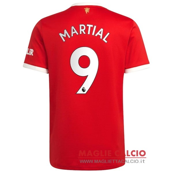 nuova maglietta manchester united 2021-2022 martial 9 prima