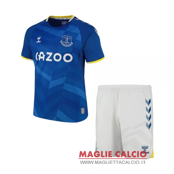 nuova prima magliette everton set completo bambino 2021-2022